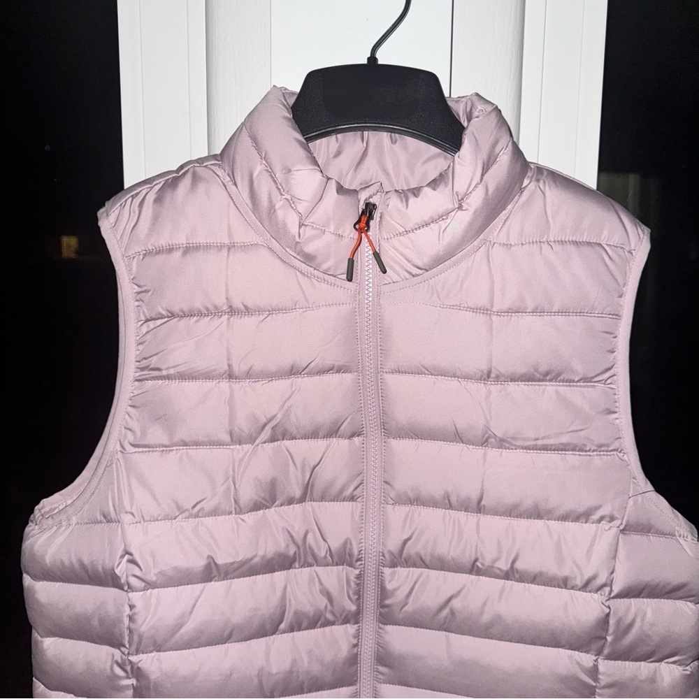 Ozark Trail Women's Core Puffer Vest Large 12-14 Mauve Pink Quilted Zip Front - Picture 4 of 8